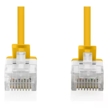 Patchkabel DIGITUS CAT6 U-UTP schlank, 3 m, gelb — 10er-Pack