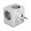 DeLOCK 11501 Netzstecker-Adapter Typ F Weiß 3A USB-Ports