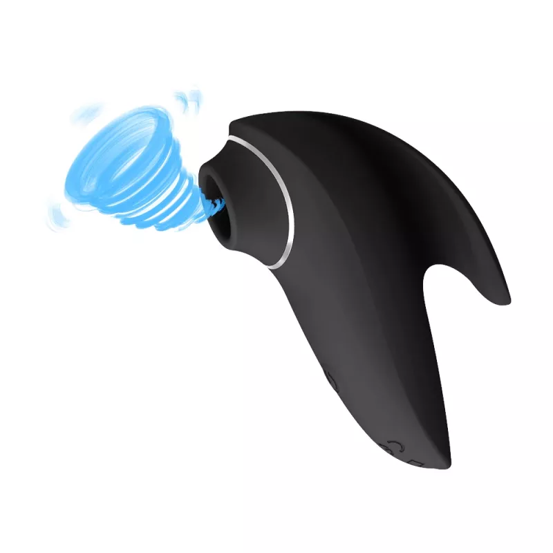 Klitoris-Massagegerät Erolab Dolphin VVS01b Schwarz — wasserdicht, wiederaufladbar