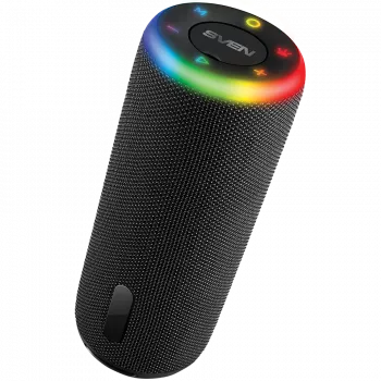 Lautsprecher 2.0 tragbar SVEN PS-150, schwarz, Ausgangsleistung 10W (2x5W) (RMS), TWS, Bluetooth, FM, USB, Lithium-Akku 1800mAh