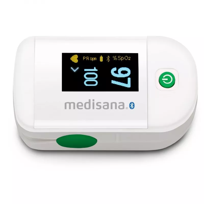 Medisana PM 100 Connect Pulsoximeter, grau/weiß