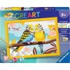 CreArt - Farbenfrohe Wellensittiche, Malen