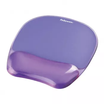 Mauspad Fellowes Crystals Gel mit Gel-Handballenauflage, violett, 202×230 mm, 32 mm Dicke