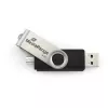 MEDIARANGE MR931-2 - 16 GB - USB Typ-A / Micro-USB - 2.0 - 15 MB/s - Drehring - Silber - Schwarz