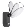 MACLEAN MCE367 Wandleuchte LED mit PIR-Sensor, Außen-Wandleuchte mit Bewegungsmelder