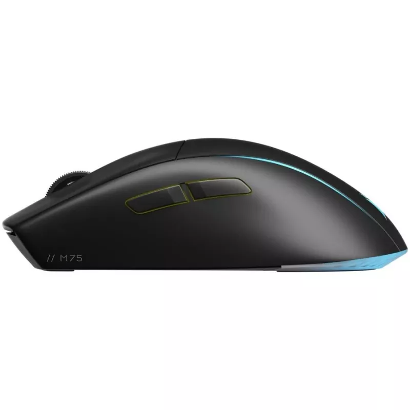 Gaming-Maus CORSAIR M75 – schwarz, monochrome Oberfläche, Gewicht 0,089 kg