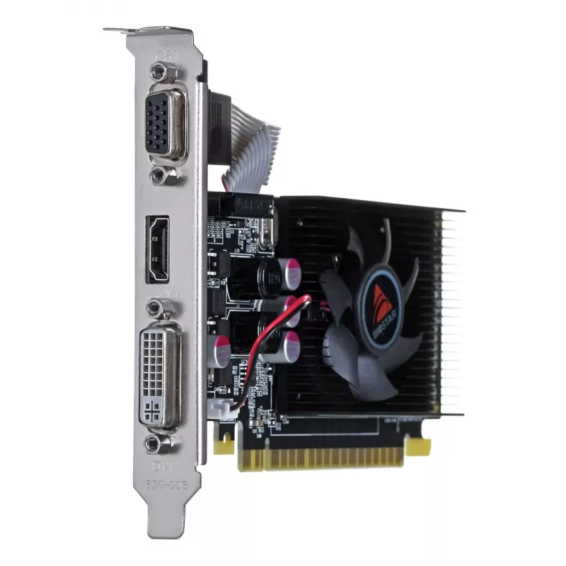 Grafikkarte BIOSTAR GeForce GT 610 — 2 GB GDDR3, 64-Bit, PCIe x16, 700 MHz