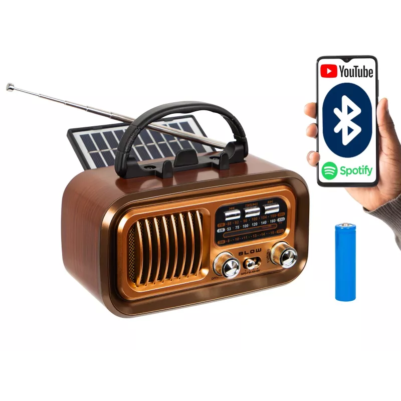 Tragbares analoges AM/FM-Radio RA16 Solar