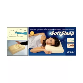 Orthopädisches Kissen Mobilex SoftSleep L Größe, ergonomischer Schaumstoff, 500×300×120 mm, Dichte 50 kg/m³