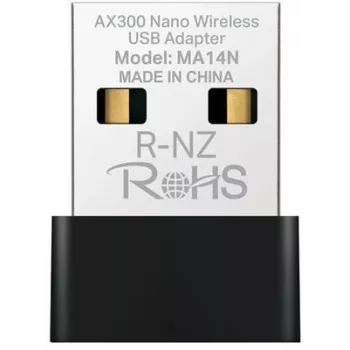 USB-WLAN-Adapter MERCUSYS MA14N — USB Typ A, 2,4 GHz Single-Band, bis zu 287 Mbit/s, Schwarz