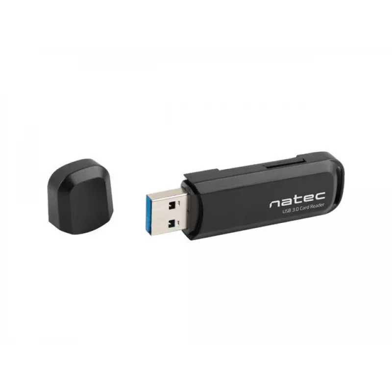 Kartenleser NATEC Scarab 2 USB 3.2 Gen 1 Typ-A — MicroSD-/SD-Unterstützung, 5000 Mbit/s, schwarz