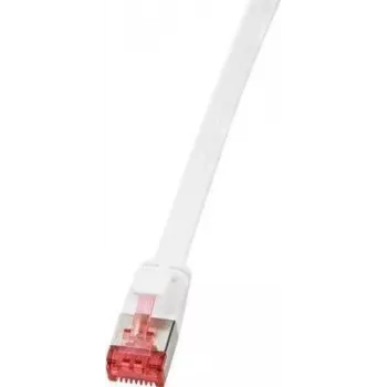 Logilink SlimLine - Patchkabel - RJ-45 (S) auf RJ-45 (S) - 20 m - U/FTP, PiMF - CAT 6 - Angespritzt, Zugentlastet, Flach - Weiß (CF2111S)