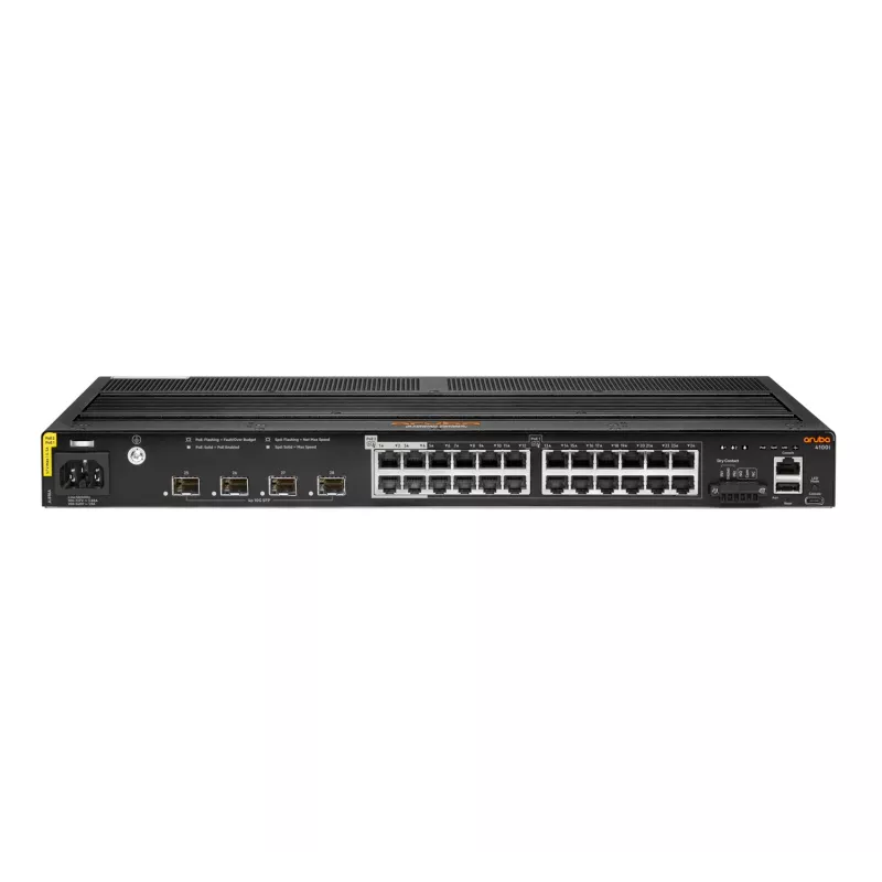 HPE - Aruba 4100i - Switch - 20 x 10/100/1000 (PoE Klasse 4) + 4 x 10/100/1000 (PoE Klasse 6) + 4 x SFP+ PoE Klasse 4 / PoE Klasse 6