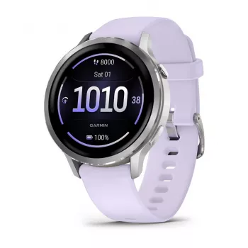 Garmin Venu 4 3,05 cm (1,2 inch) AMOLED 41 mm Digital 390 x 390 Pixel Touchscreen Silber Wi-Fi GPS (Satellit)