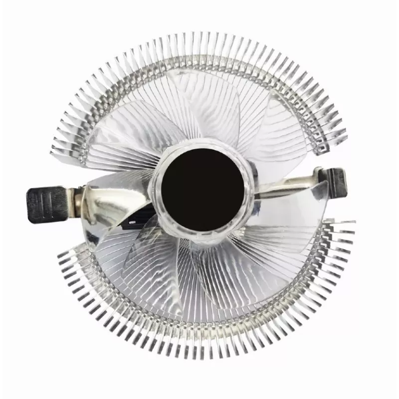 Luftkühler Gembird CPU-HURACAN-X40 — 90-mm-Lüfter, 800–1600 U/min, LGA-775-Unterstützung, transparent