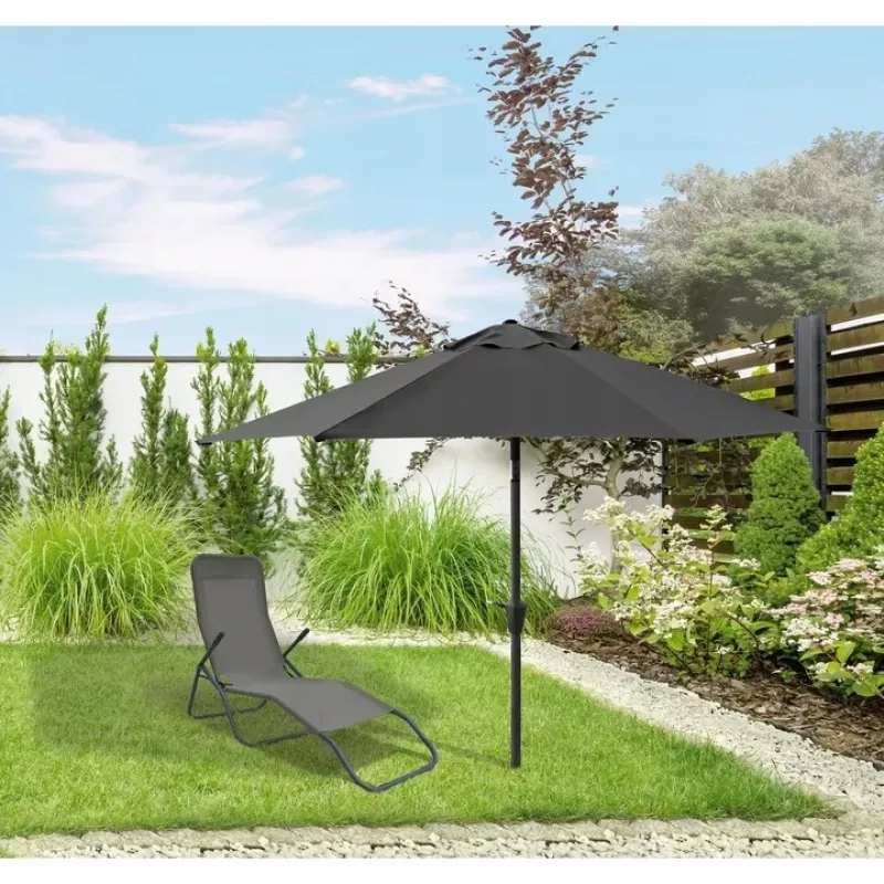 Gartenschirm Extralink faltbar 3 m, groß, graphit