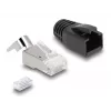 DeLOCK 66903 Kabelverbinder RJ-45 Schwarz Metallisch Stecker 25 Stück