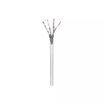 Wentronic Goobay CAT 6 Netzwerkkabel, S/FTP (PiMF), Grau, 100 m - CCA Kupfer-Mix, AWG 23/1 (massiv), LSZH (93956)