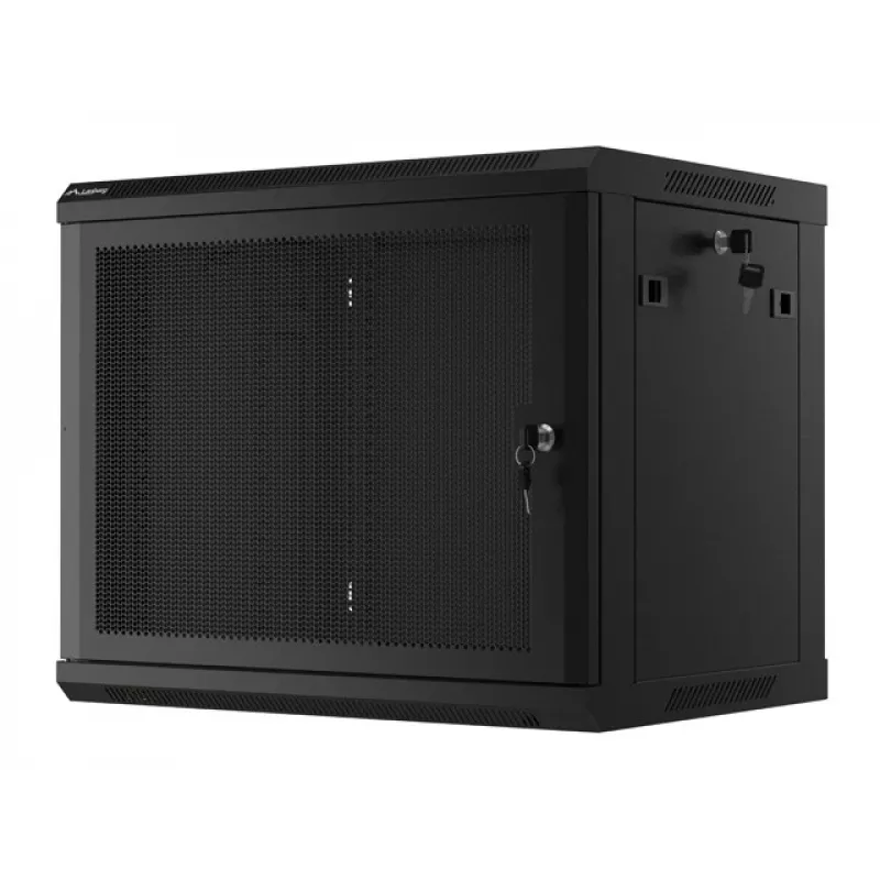 Wandmontierbarer Schrank LANBERG WF01-6409-23B 9U, 60 kg, IP20, 600×450×512 mm, schwarz