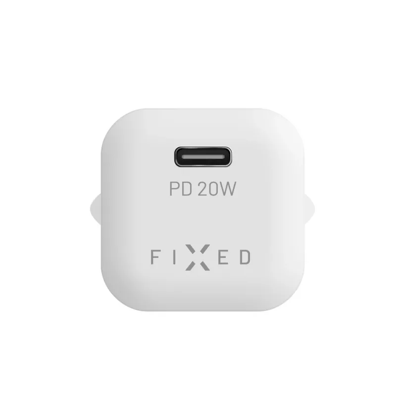 Tragbares USB-C-Reiseladegerät FIXED FIXC20M-C-WH 20W kompaktes Design