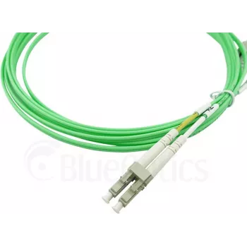 BlueOptics Duplex-Glasfaser-Patchkabel, LC-UPC/LC-UPC beige, 10 Meter, Multimode G50/125μm, OM5
