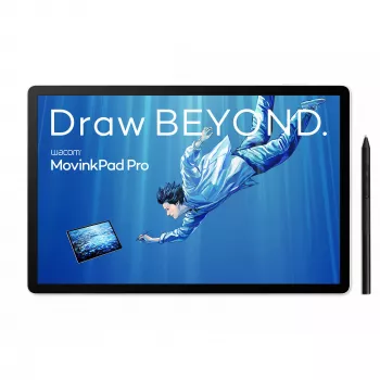 Wacom MovinkPad Pro 14, kabelgebunden und kabellos, 5080 lpi, 302 x 189 mm, USB/Bluetooth, 1 cm, Stift