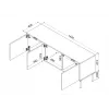 Cama INSERTO 3D TV-Schrank 143.5x40x61.5 Kaschmir + LED