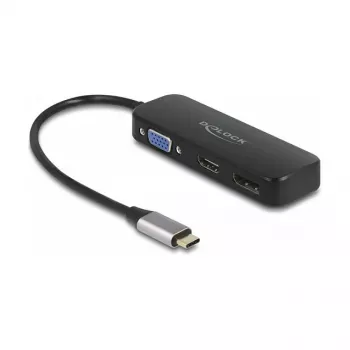 DeLOCK USB Typ-C Adapter auf VGA HDMI DisplayPort 4K 60 Hz