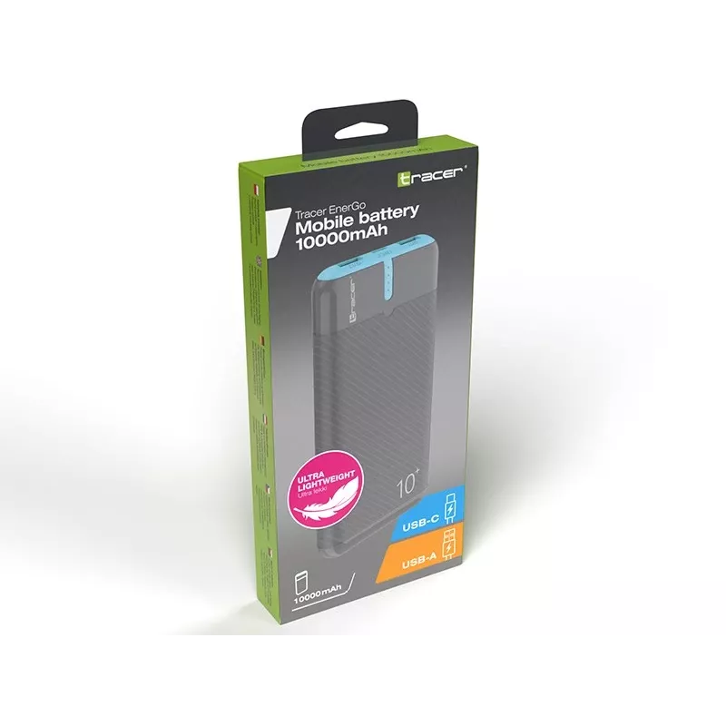 PowerBank EnerGo 10000mAh grau-blau