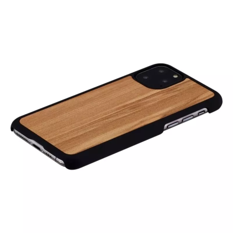 Smartphone-Hülle man and wood für iPhone 11 Pro — Ausführung Cappuccino-Schwarz