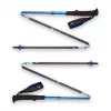 Trekkingstöcke Schwarz Diamond Distance Carbon Z, faltbarer Carbonschaft, 120 cm, 280 g, 3-teilig