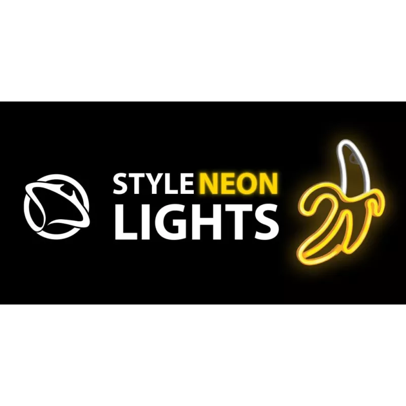 Dekorative Neonleuchte MANTA SNL01WHT – helles, farbenfrohes Design, wandmontierte Akzentbeleuchtung