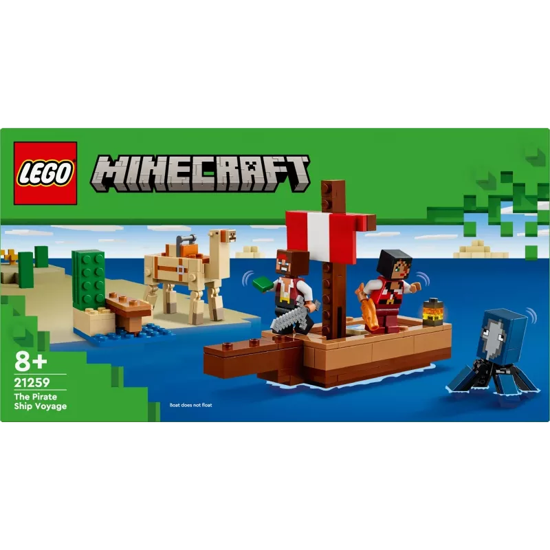 LEGO MINECRAFT 21259 Die Reise des Piratenschiffs