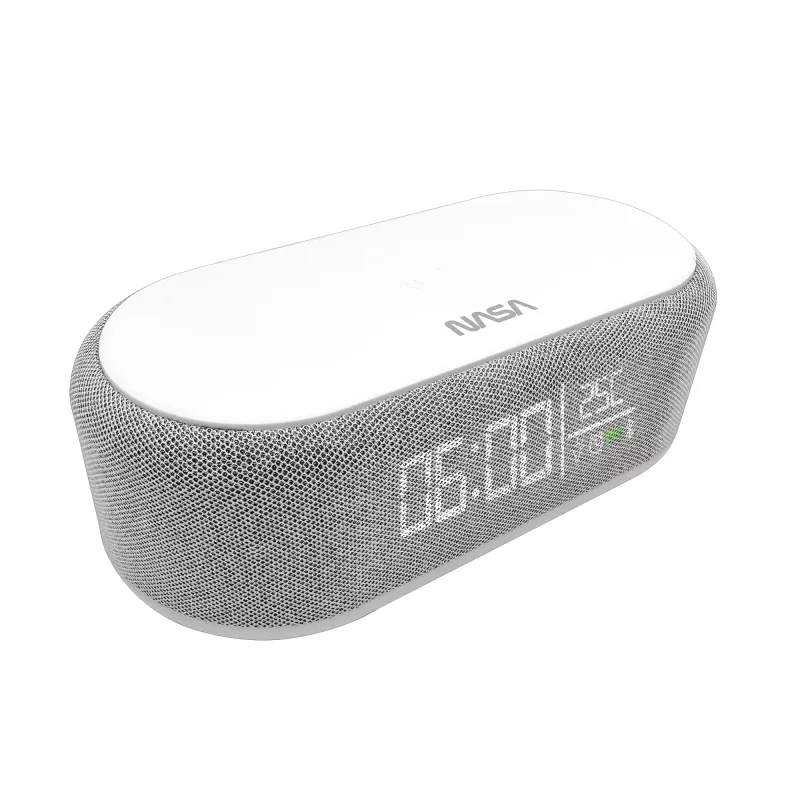 Bluetooth-Lautsprecher, Wecker und kabelloses Ladegerät Nasa SPC400