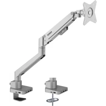 SpeaKa Professional SP-MM-600 Single-gang Monitor-Desk Mount 43,2 cm (17) - 81,3 cm (32) Gasdruckfeder-Technologie, Integrierte Dockingstation, Neigbar, Schwenkbar (SP-10493144)