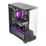 TACENS Mars Gaming MCPRISMA Midi-Tower PC-Gehäuse, Schwarz, gehärtetes Glas, unterstützt ATX/Micro-ATX/Mini-ITX, 2x 3,5-Zoll + 2x 2,5-Zoll Schächte