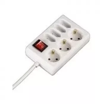 Hama 00108848 Stromverlängerung 1,4 m 7 AC-Ausgänge Weiß