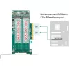 DeLOCK PCI Express x8 Karte auf 2 x interne NVMe M.2 Key M Bifurkation Low-Profile-Formfaktor