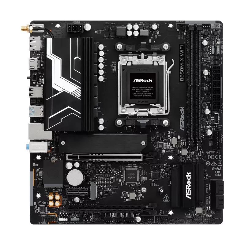 ASRock B850M-X WiFi R2.0 AMD B850 AM5 Micro-ATX Motherboard