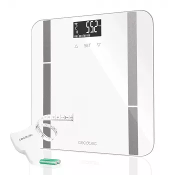 Cecotec | Smart-Badezimmerwaage | Surface Precision 9400 Full Healthy | Maximalgewicht (Kapazität) 180 kg | Genauigkeit 100 g | Weiß