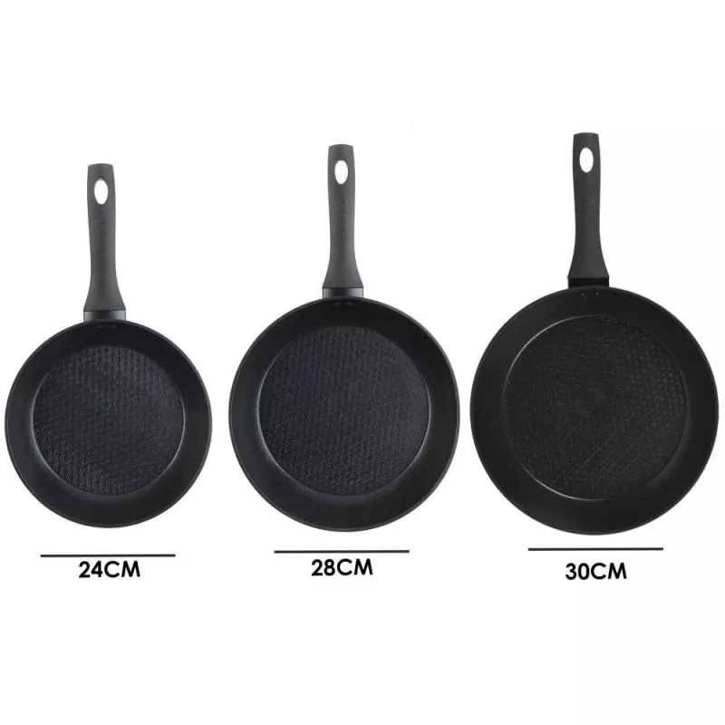 Bratpfannen-Set Salter BW08773 3-teilig — 20/24/28 cm antihaftbeschichtete Bratpfannen