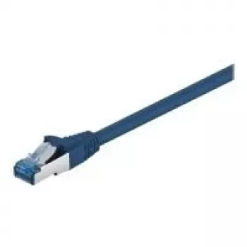 Wentronic Goobay CAT 6a Patchkabel, S/FTP (PiMF), Blau, 0,5 m - LSZH halogenfrei, Kupfer (93656)