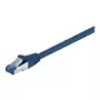 Wentronic Goobay CAT 6a Patchkabel, S/FTP (PiMF), Blau, 0,5 m - LSZH halogenfrei, Kupfer (93656)