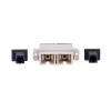 Glasfaseradapter Extralink SC/UPC Multimode Duplex, Buchse–Buchse, grau