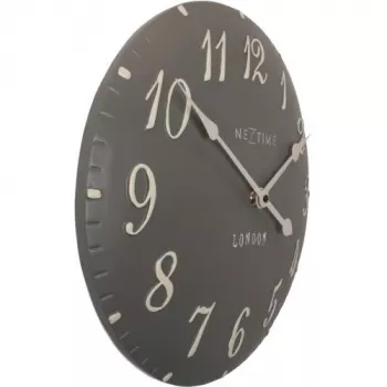 NeXtime klok 3084gs London Arabic, Ø34,5cm, Wand, Grau/Weiß