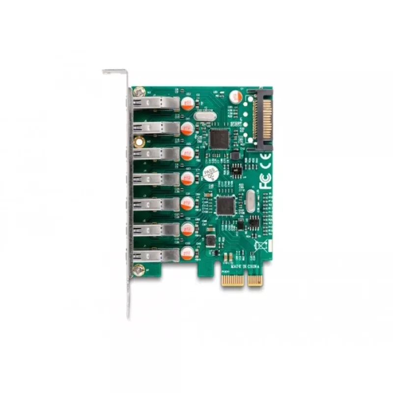 DeLOCK PCI Express x1 Karte auf 7 x externe USB 5 Gbit/s Typ-A Buchse