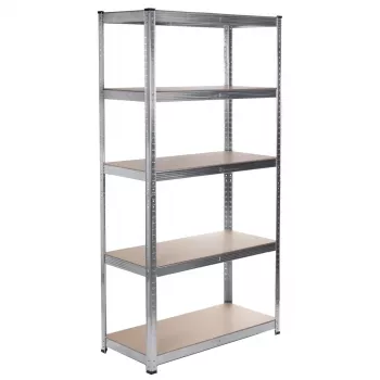 Lagerregal GreenBlue GB378 verzinktes Metall 5 Böden, verzinkter Stahl, 900×400 mm, max. 75 kg pro Boden