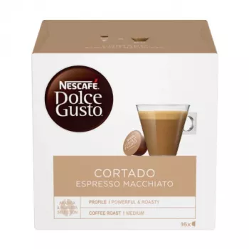 Nescafe Dolce Gusto Cortado Espresso Macchiato Kaffee, 16 Kapseln