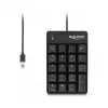 Numerischer Tastenblock DeLOCK 12108 USB Schwarz 19 Tasten 1,6 m Kabel
