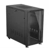 Rack-Schrank LANBERG FF01-6222-12B 22U 600x1200 mm schwarz mit Glasfront- und -rücktüren